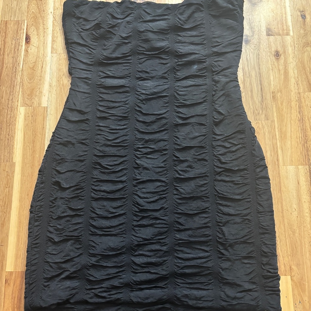 The Vintage Shop Black Strapless Dress